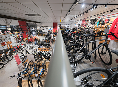 Intérieur magasin de vélos Le Plessis-Bouchard
