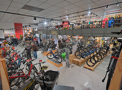 Intérieur magasin de vélos Le Plessis-Bouchard
