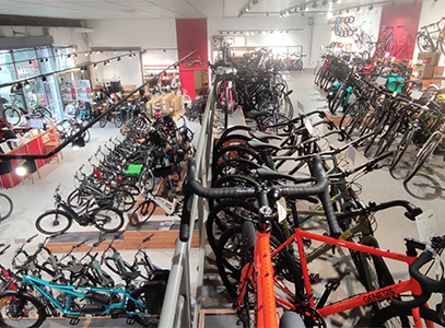 Intérieur magasin de vélos Le Plessis-Bouchard